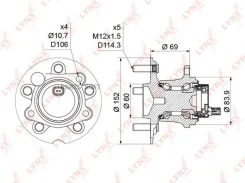 ������� ������ | ��� ����/��� | Lynxauto WH-1175 WH1175 ����