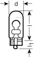 ����� (W5W (T10)/ �������/ 12V 5W) Osram 2825 2825 ����