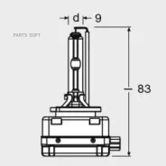 ����� D3S 42V 35W PK32d-5 Xenarc Original �������� ������������ �/� (���) 1 ��. Osram 66340 66340 ����