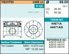 ������� ��������� Teikin 44671AG STD (4��/����) Teikin 44671AG-STD 44671AGSTD ����
