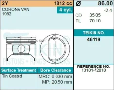 ������� ��������� Teikin 46119 STD (4��/����) Teikin 46119-STD 46119STD ����