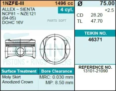 ������� ��������� Teikin 46371 STD (4��/����) Teikin 46371-STD 46371STD ����