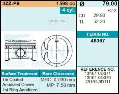 ������ (�-� 4��) STD 3ZZFE Avensis, Corolla T25# 01-10 79/1,2/1,2/3 d=20 Teikin 46367STD 46367STD ����