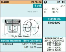 ������� ��������� Teikin 51606AG STD (4��/����) Teikin 51606AG-STD 51606AGSTD ����