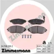 ������� �������� ! �����. 175x70x20 Seat Alhambra, VW Sharan 1.4/2.0TSi/2.0TDi 10 Zimmermann 24738.200.2 247382002 ����