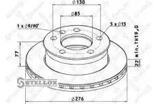 ���� ��������� ! ������. 275/130x22/77 5n Omn MB Sprinter BM901/902/903/904 Stellox 85-00730-SX 8500730SX ����
