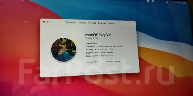 Apple MacBook Pro 15 2014 Mid. 15", 2,5����, ��� 16 ��, ���� 512���, WiFi: 1, Bluetooth: 1 ����
