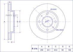   / TI-GUAR  Mitsubishi Galant /EA, E5, 7, 8 /1996-2003, Dion CR6/9, Lancer CK4A/CM5A Tiguar TG-MR389722 TGMR389722 