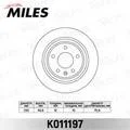 ���� ��������� chevrolet cruze / orlando / opel astra j r16 09- ������ d=292��. Miles K011197 K011197 ����