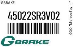    Honda Accord 15 17 / Accord 1315 Hybrid Gbrake 45022SR3V02 45022SR3V02 