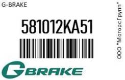  Hyundai Sonata, Tucson, Coupe, Tiburon, Elantra; KIA SOUL, Sportage, Magentis, Optima  g-brake 581012KA51 581012KA51 
