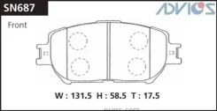 �������� ��������� ������� Advics �������� Advics SN687 SN687 ����