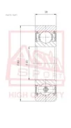 ��������� ������������� (40x80x18) ASVA AB408018 AB408018 ����