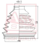 ������� ���� (�������� ��� ������) 29x92x111 ASVA ASBT-257 ASBT257 ����