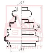 ������� ���� (�������� ��� ������) 23x57x100 ASVA ASBT-T5M1 ASBTT5M1 ����