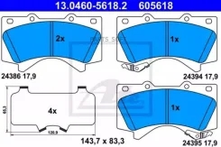 ������� ��������� �������� ������, Toyota: LAND Cruiser 4.5 TD 24V 4x4 84-, LAND Cruiser 4.5 D V8/4.5 D-4D/4.5 D4-D/4.6 V8/4.6 V8/4.7 V8 07- ATE 13.04...