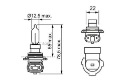 ����� ����������� ��������� ����� HIR2 PX22d Pure light 12V 55W ������ 1�� Bosch 1987302026 1987302026 ����