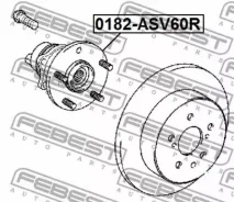 ������� � ����� ������ Toyota Camry/Hybrid 2011- 0182-ASV60R Febest 0182-ASV60R 0182ASV60R ����