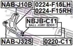 ����� �������� ������ Febest 0224F15RH 0224F15RH ����