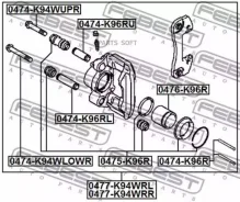 ������� ���� ����� Mitsubishi Pajero/Montero Sport 1996-2006 0477-K94WRL Febest 0477-K94WRL 0477K94WRL ����