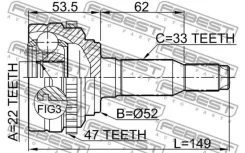 ���� �������� �-��! ABS Chevrolet Lacetti 1.6 05, Daewoo Nubira 1.8 03 Febest 1110J200A47 1110J200A47 ����