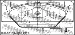 ������� �������� VW POLO Sedan 1701-8P1F Febest 1701-8P1F 17018P1F ����