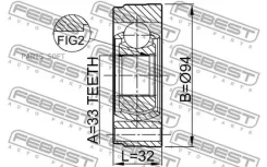 ���� ���������� 33x94 | ����� ����/��� | Febest 2311GV 2311GV ����