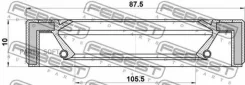 ������� ������� 87.5X105.5X10X10 Febest 95GAY891051010L 95GAY891051010L ����
