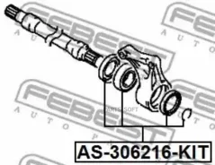 ��������� ��������� ���. �-��! Mitsubishi Colt 88-95 Febest AS306216KIT AS306216KIT ����