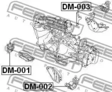 ����� ��������� ������ Chevrolet Lanos (T100) 1997-2002 DM-001 Febest DM-001 DM001 ����