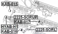 ����������� ������� ����������� ������ | ��� ����/��� | Febest KAB015 KAB015 ����
