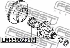 ��������� ��������� 55X90X23X17 �������� ��� Nissan Cabstar F24M 2006.09- [EL] LM-55902317 Febest LM-55902317 LM55902317 ����