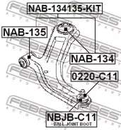 ����������� ��������� ������ �-��! Nissan Cube Z12 09 Febest NAB134135KIT NAB134135KIT ����