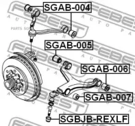 ����������� ��������� ������� ������! SsangYong Actyon/Kyron 05 Febest SGAB006 SGAB006 ����