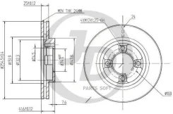 ���� ��������� �������� DF4521 (255x25) 4 ��� JUST Drive JBD0069 JBD0069 ����
