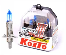 ����� ������������������� Koito Whitebeam H1 12V 55W (100W) 4200K (�������� 2 ��. ) Koito P0751W P0751W ����