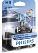 ����� ����������� ��������� ����� H3 PK22s 4200K White Vision Ultra 12V 55W ������� 1 �� Philips 12336WVUB1 12336WVUB1 ����