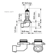 ����� ����������� ��������� ����� HB4 P22d 3200K Vision 12V 55W ������� 1 �� Philips 9006PRB1 9006PRB1 ����
