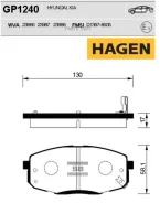 ������� �������� ��������! Hagen Hyundai I30, KIA Carens/CeeD 1.4-2.0/CRDi 07/02 Sangsin Brake GP1240 GP1240 ����