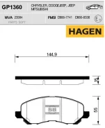 ������� ���������, �������� Hagen Sangsin Brake GP1360 GP1360 ����