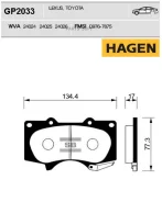������� �������� Mitsubishi Pajero IV 07- GP2033 Sangsin Brake GP2033 GP2033 ����