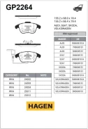 ������� �������� VW Tiguan GP2264 Sangsin Brake GP2264 GP2264 ����