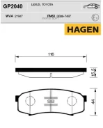 ������� ������ Mitsubishi Pajero IV 07-, Toyota LAND Cruiser Prado 120 02-09 GP2040 Sangsin Brake GP2040 GP2040 ����