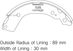 ������� ���������� �. Hyundai Getz (TB) 1.1/1.4/1.5CRDi (Drum size 7) 02 Sangsin Brake SA132 SA132SNS [583051CA00] ! SA132 ����