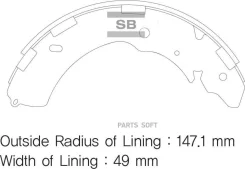 ������� ��������� �������� Mitsubishi L200 2.5Di-D 05 SA171 Sangsin Brake SA171 SA171 ����