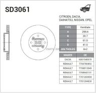 ���� ���������, �������� Sangsin Brake SD3061 SD3061 ����