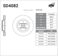 ���� ���������, �������� Sangsin Brake SD4082 SD4082 ����
