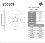 ���� ��������� ������ Sangsin Brake SD5309 SD5309 ����