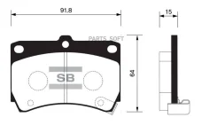 ������� �������� �. Mazda 121 1.3 90-96/323 1.3-1.8/1.7D 89-98 Sangsin Brake SP1067 SP1067SNS GDB1024 [B5Y63328Z] ! SP1067 ����