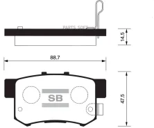 ������� ��������� ��������, ������ Sangsin Brake SP1076R SP1076R ����